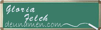 Gloria Felch Visitenkarte
